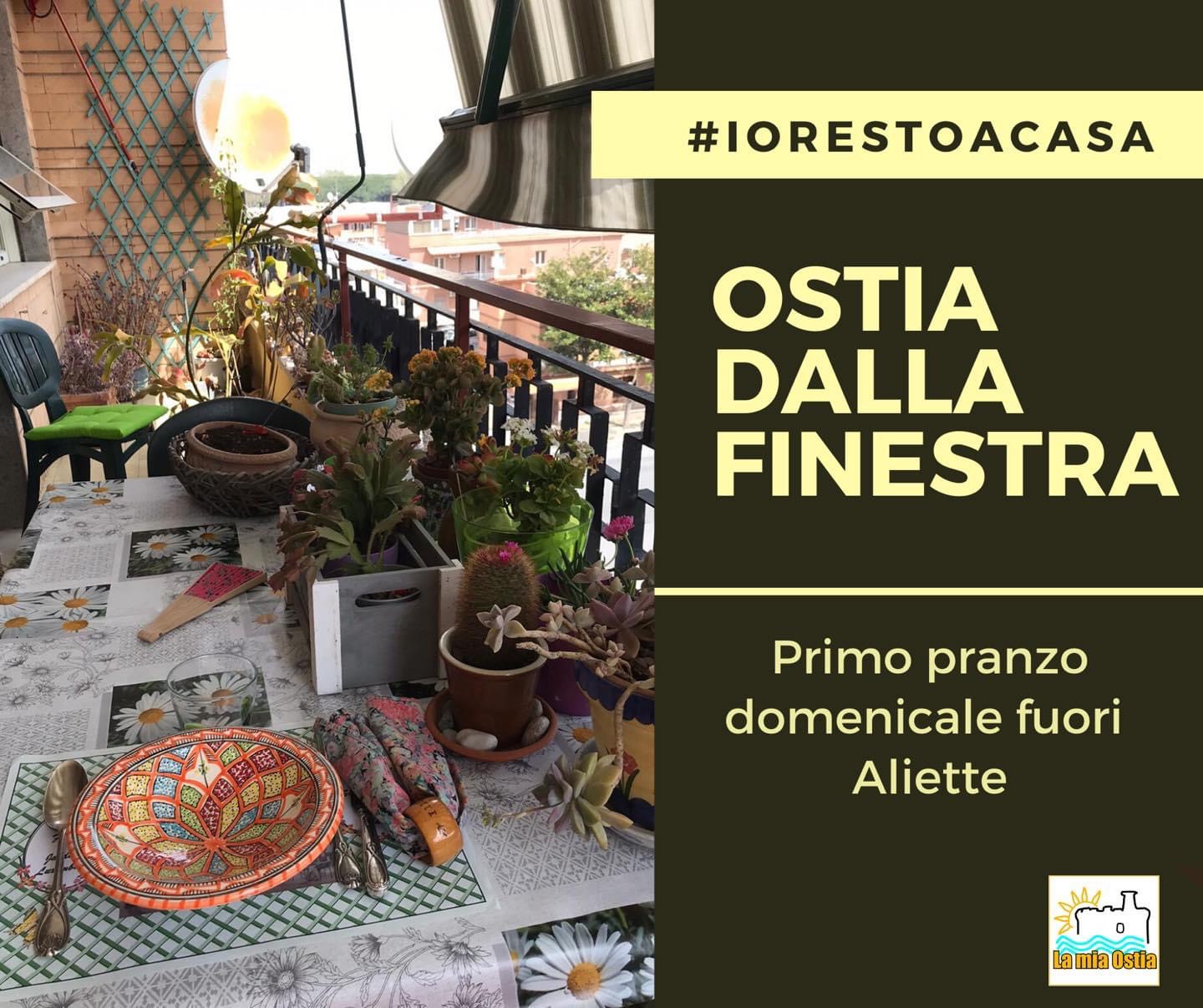 Ostia dalla finestra: mese di aprile